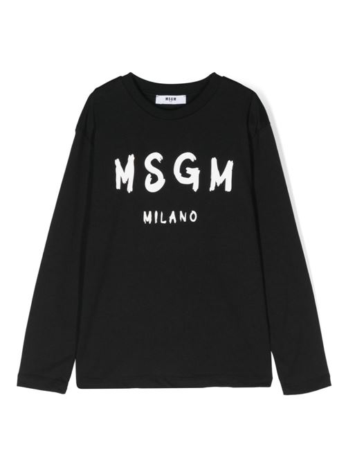 T-shirt bambino maniche lunghe MSGM KIDS | F4MSJUTH292110